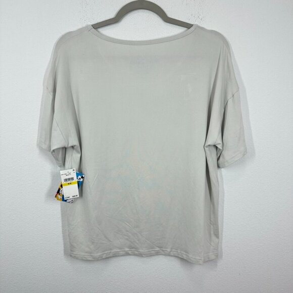 Mickey Mouse Disney Grey Graphic Pajama Top Women's Size Medium Adorable NWT Med - Picture 8 of 8